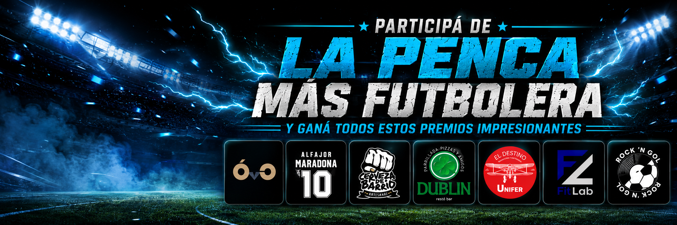 Banner de La Penca Más Futbolera